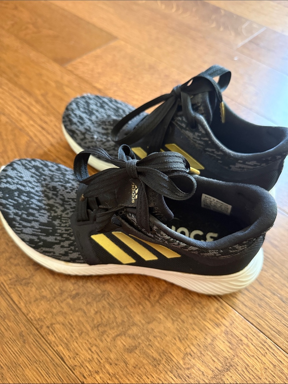 adidas Edgebounce Black and Gold Women's Sneaker